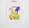 Винтажная Белая Хлопковая Унисекс Футболка The Simpsons Family, Смешная, Все Размеры