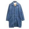 My beautiful land let сделано в Японии Пальто из денима с открытым воротником 1 Синий Мужской Б/У