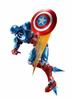 TAMASHII NATIONS Captain America On Approximately 155mm Painted Movable Figure S.H.Figuarts (Tech Avengers) PVC&ABS&Diecast