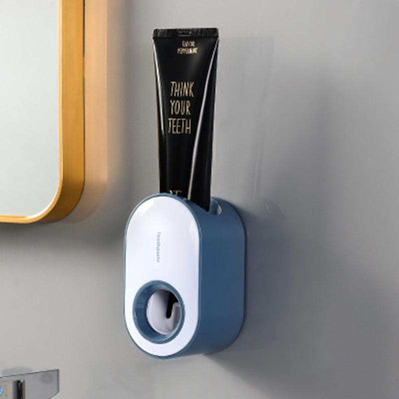 Bathroom Accessories Kits Automatic Toothpaste Dispenser Wall Mount Toothpaste Squeezer Dust-proof Toothpaste Holder Holder