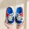 2024 Детские хлопковые тапочки Милые тапочки с героями мультфильмов для мальчиков и девочек Осенне-зимние семейные домашние тапочки для малышей на платформе