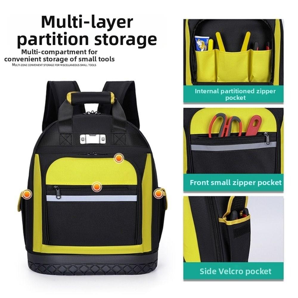 Waterproof Tool Backpack Thickened Toolkit New Electrician Tool Bag
