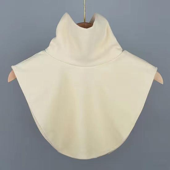 Yousheng Женский Поддельный Воротник Эластичный Однотонный Высокий Воротник Осень Зима Универсальный Повседневный Стиль Нижний Поддельный Воротник