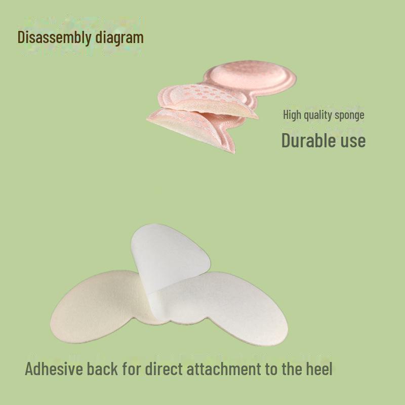 Non-Slip Heel Stickers: Anti-Wear Foot Pads & Adjustable Dot Glue for Women's High Heels, Large To Small Sizes.
