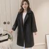 Medium Thick Thin All Matched Woolen Coat Women's Temperament Slim New Wool Coat Winter Warm Wear with Medium Long Casual Coat