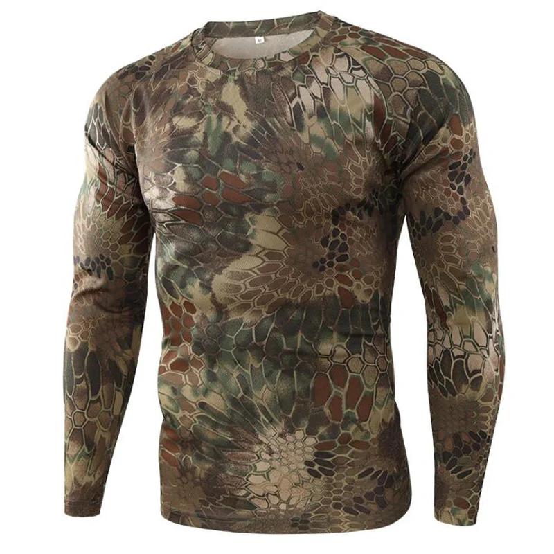 Fashion Versatile Camouflage Printed Top Long Sleeve Casual Loose Comfortable Pullovers Long Sleeves Men’s