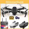Складной дрон E88 Pro 4K с двумя камерами, квадрокоптер с пультом дистанционного управления, в подарочной упаковке с ручкой