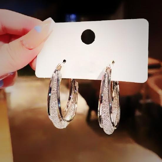 Красивые женские серьги-кольца, высококачественные, антидеформированные, долговечные