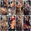 Сексуальный силиконовый чехол для телефона с татуировкой для девочек для Xiaomi Redmi Note 11 10 9 8 Pro 11T 10T 10S 9S 8T 9 9A 9C 9T, черный мягкий чехол