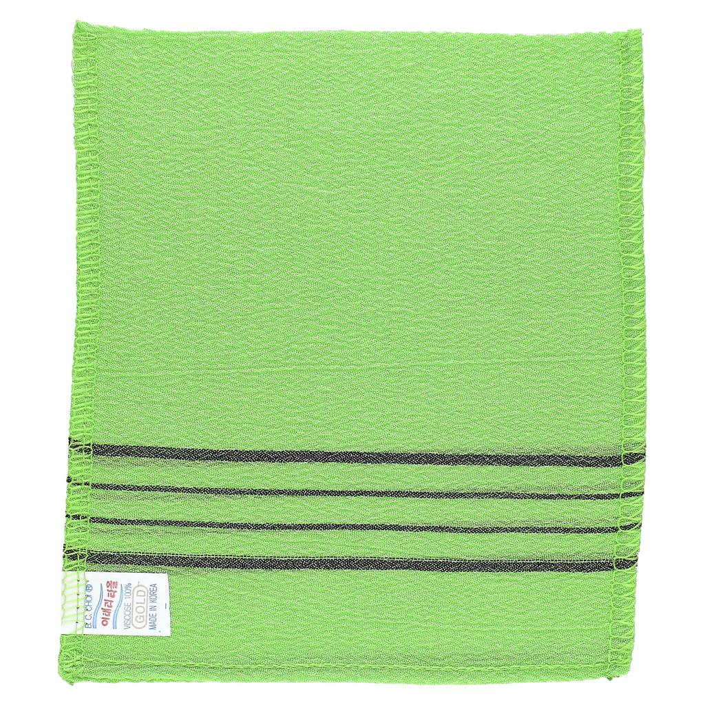 Goldsangsa Exfoliating Wash Towel, Green, 4 Packs