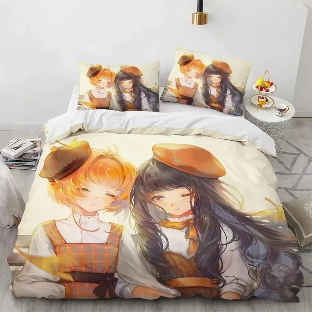 3D Печать Аниме Cardcaptor Sakura Комплект Постельного Белья Спальня Мягкое Современное Покрывало Удобное Мягкое Пододеяльник Удобный Чехол для Одеяла И Наволочка