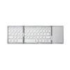 Tri-fold Wireless Bluetooth Keyboard with Touch Pad for Multiple Systems for Mobile Phones and Tablets