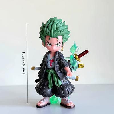 Фигурки Зоро из One Piece Ророноа Зоро Фигурки Действия ПВХ Аниме Фигурка Модель Коллекция Украшение Игрушки Подарки на День Рождения