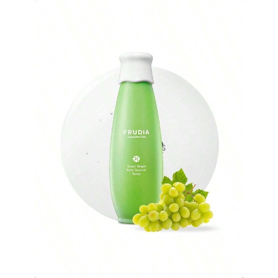FRUDIA Green Grape Pore Control Face Toner 195ml/ Pore Minimizing Korean Toner With 89% Green Grape Extract Tannin Pore Complex