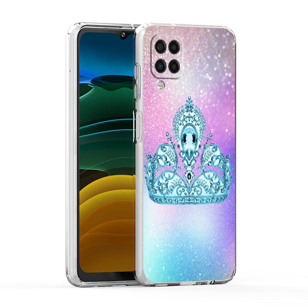 Чехол-корона с бриллиантами для Samsung Galaxy A13 A22 A32 A52 A72 A51 A71 A11 A31 A41 A33 A53 A73 5G Прозрачный силиконовый чехол Сумка Capa
