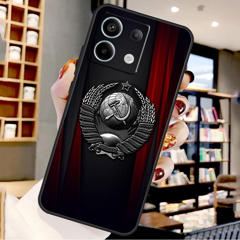 Soviet Union USSR Flag For Xiaomi Redmi Note 13 Pro 9 10 11 12 14 15 Pro Plus Case For Redmi 15 12C 13C 14C 10C 15C
