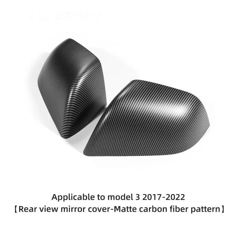Для Tesla Model 3 YX Защитная крышка внешнего зеркала из углеродного волокна Piano Black Версия 2023 Аксессуары для корпуса зеркала заднего вида