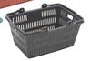 Масштабная миниатюрная фигурка корзины для покупок для демонстрации 1/12 (Серый)