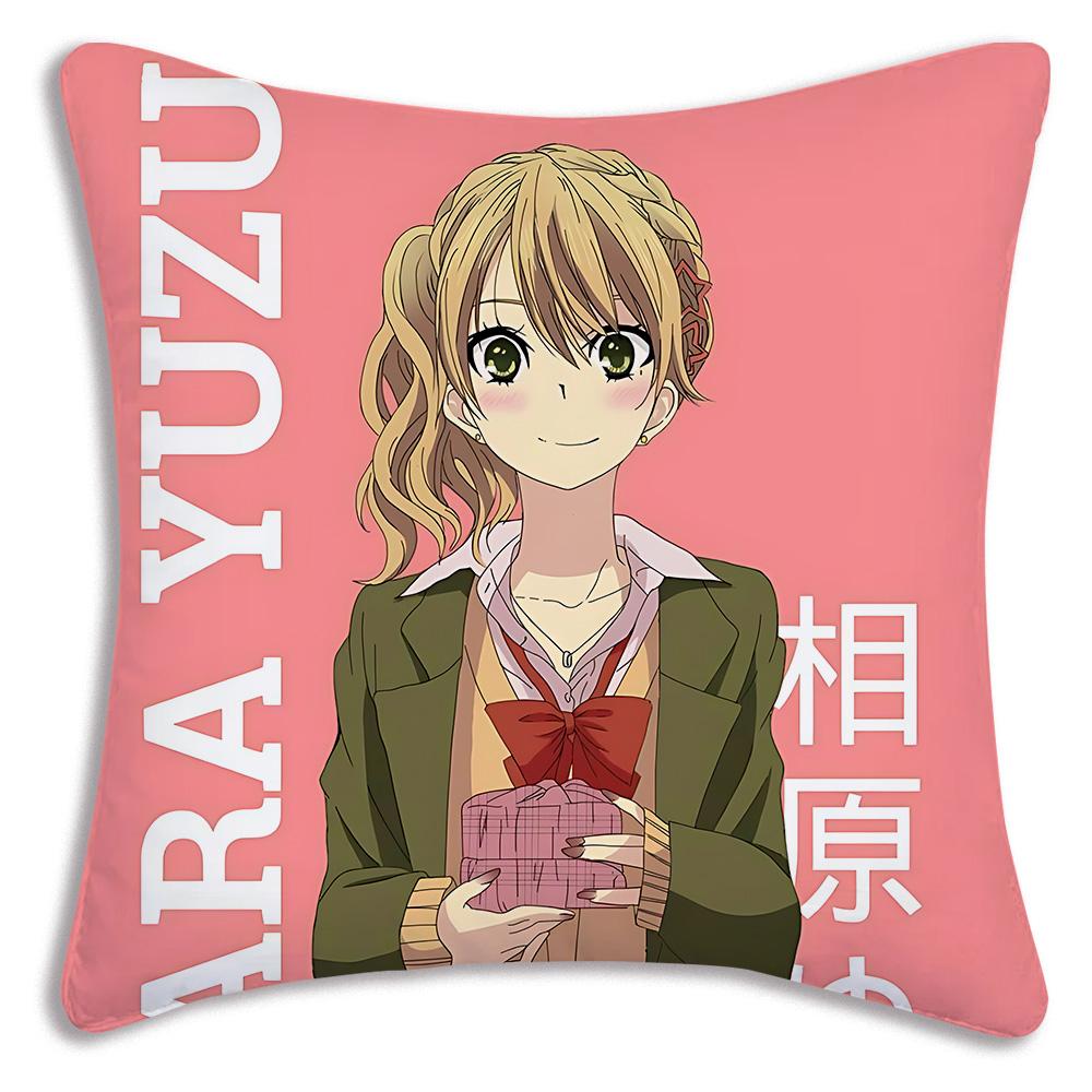 Милые GL Аниме C-Citrus Горячие Наволочки Мультяшные Декоративные Для Дивана Домашние Двусторонние Печать Короткий Плюш Милая Наволочка