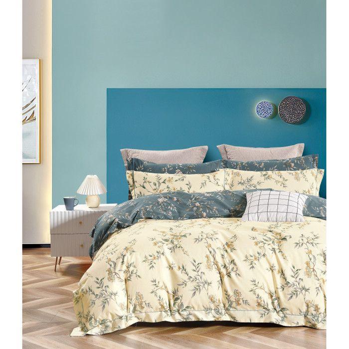 Комплект пододеяльника "Двусторонняя печать" перкаль 100% чесаный хлопок 80 нитей/см² для кровати 160-180 размера King-Size