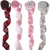 2M Classic Wired Edge Fabric Swirl Ribbon Print Craft Bow Christmas Christmas Tree