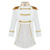 Baby Boys Prince Costume Gold Fringe Velvet Tailcoat Long Sleeve Royal Court Attire with Crown Head Accessory
