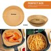 LMETJMA 50Pcs Air Fryer Disposable Paper Liner Non-Stick Air Fryer Parchment Paper Baking Microwave Baking Paper JT452