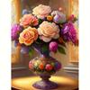 DIY Diamond Embroidery Flower Vase Art Rhinestones Painting Mosaic Cross Stitch Living Room Decoration 30x40cm/12x16inch