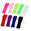 1Pair Women's Long Fingerless Fishnet Mesh Gloves Punk Rock Style Arm Warmers For Night Club Party Fashionable Sexy Gloves