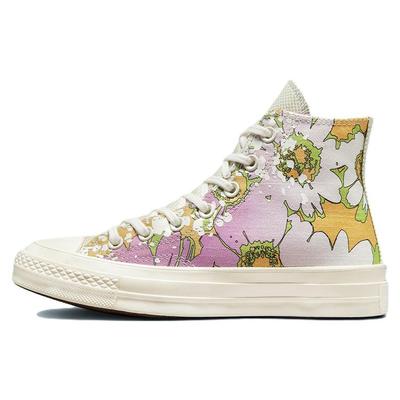 Женские кроссовки Chuck 70 High Crafted Florals Pink Beyond-Pink Olive-Aura A00537C