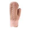 1Pair Cute Fashion Knit Mittens Winter Warm Plus Velvet Soft Thicken Cycling Mittens