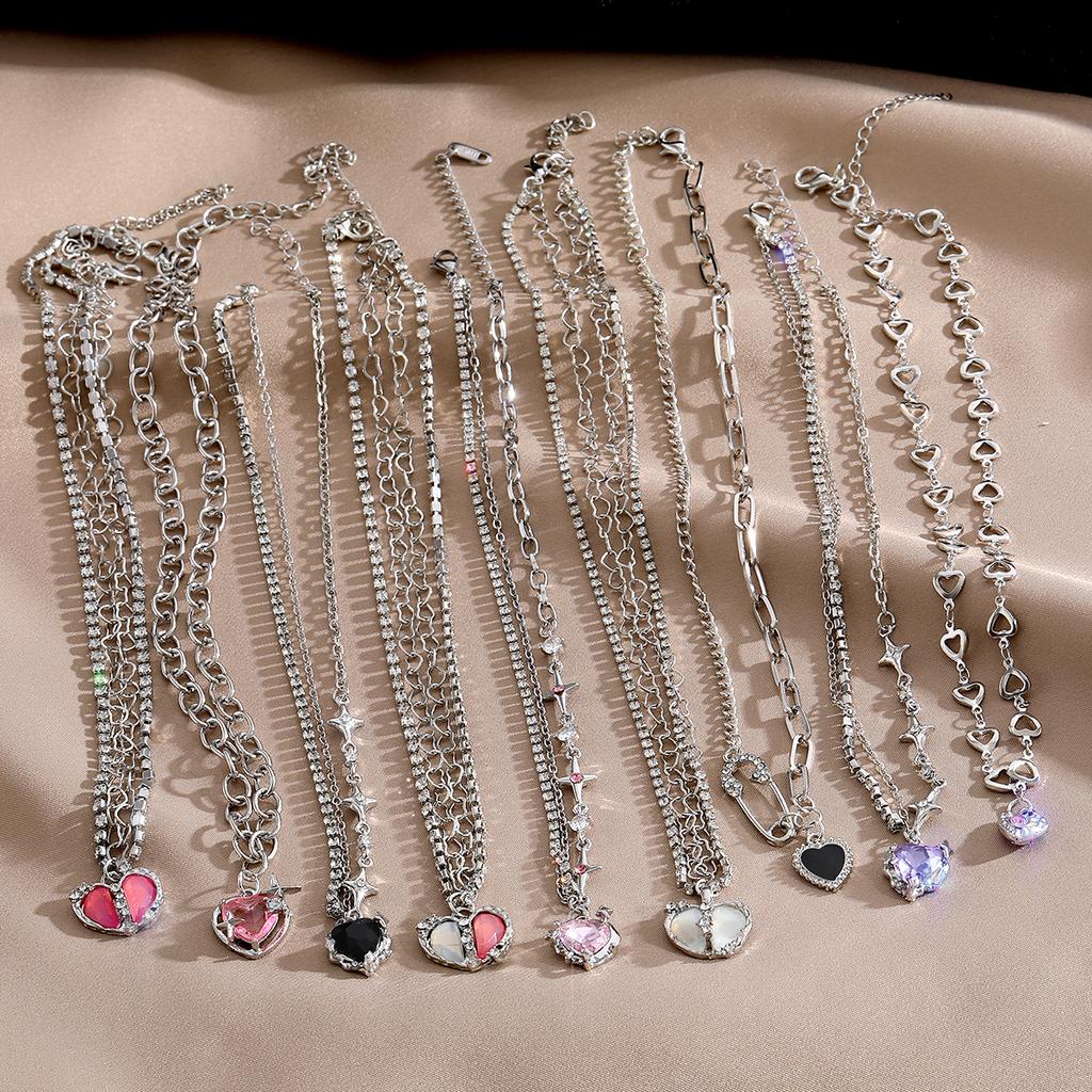 Новинка 2023 года, ожерелье для девочек, элегантное ожерелье, модное вечерние универсальные аксессуары с драгоценными камнями, элегантное роскошное ожерелье со звездой и бриллиантами