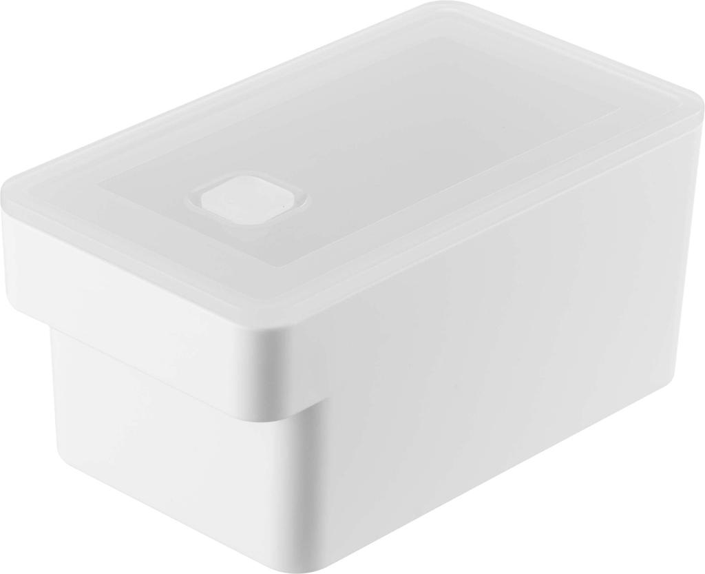 Yamazaki Tower Airtight Food Container with W10 x x with 7707 Handle, White, Approx. D17.8 H8.4cm, Bubble,