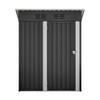 Garden House Flat Roof 152x84x182 cm, Tool Shed with Lockable Metal Door, Without Window, 1.27 m² Storage, Weatherproof Design for Garden Tools, Black