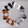 A Cute Plush Accessory Cosplay Headdress Fox Braids Earbeast Headband