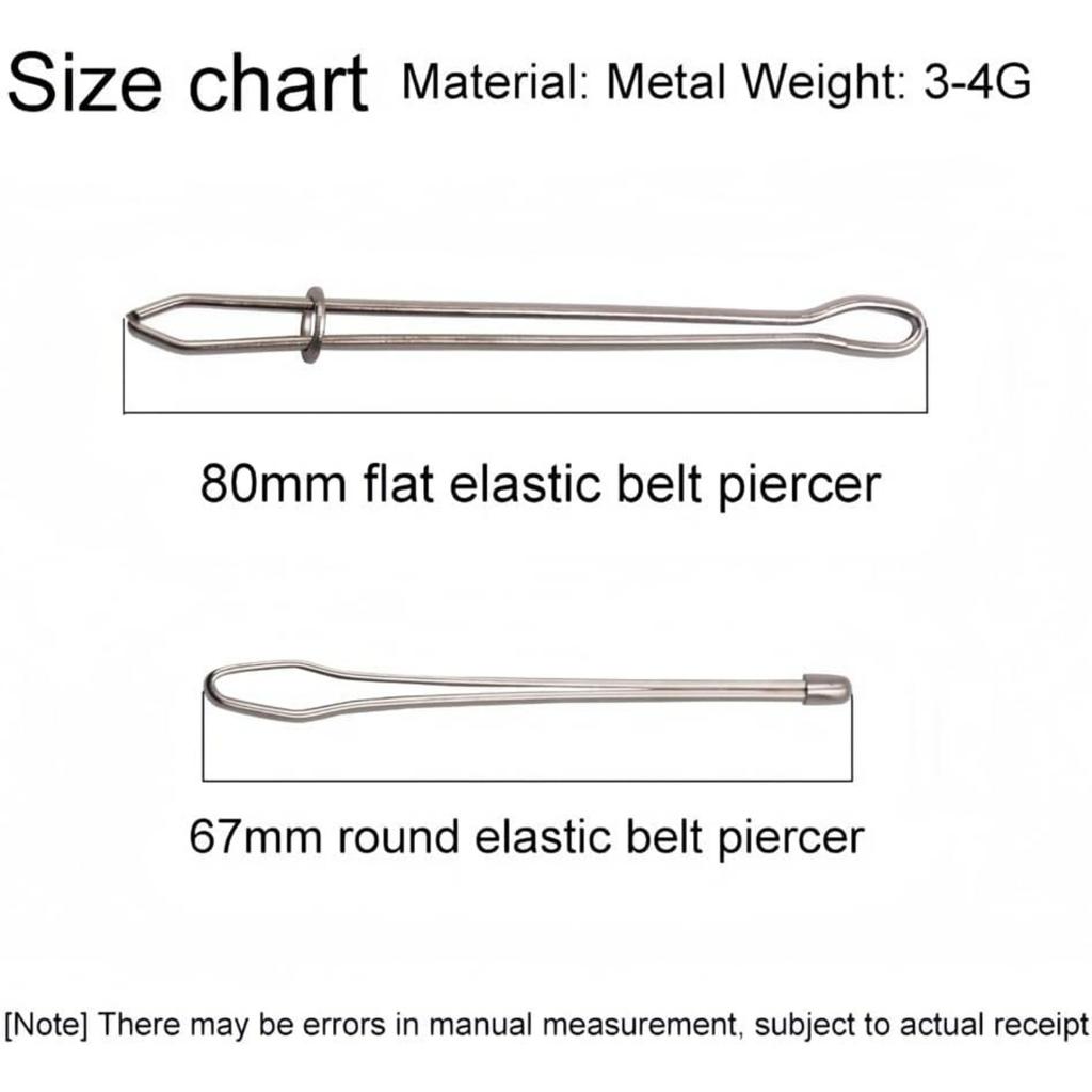 Upgraded DIY Rope Threader Clip, Drawstring Threader Tool Set, Stainless Steel Sewing Loop Turner Hooks with Latch, Easy Rope Threader Clips