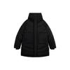 Li Ning Plain Logo Zipper Hooded Down Jacket Men Outerwear Black AYMS141-2