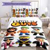 stumble guys 3pcs Bedding Set Duvet Cover Closure Includes 1 Duvet Cover & 2 Pillowcases for All Seasons Bedroom Home Dorm Decor