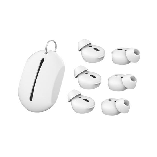 3 Pairs Silicone In-Ear Earbuds Cover Eartips with Storage Box for Air-Pods 1 2
