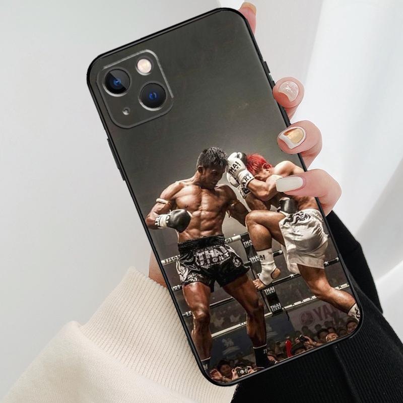 Чехол для телефона Муай Тай Кикбоксинг Бой для iPhone 17 Pro Max 14 13 12 11 15 16 Pro Max mini 16 15 Plus 16e 17 Air Cover