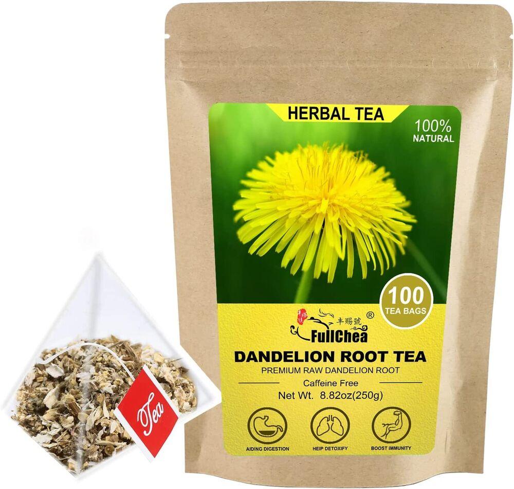 2023 FullChea - Чайные пакетики из корня одуванчика, 100 пакетиков, 2,5 г/пакет