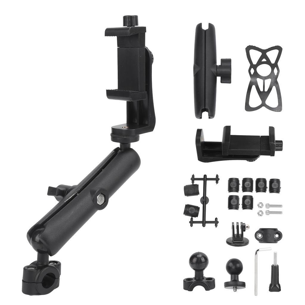 Metal Motorcycle Camera Holder Handlebar Rearview Mirror Mount for Action Camera