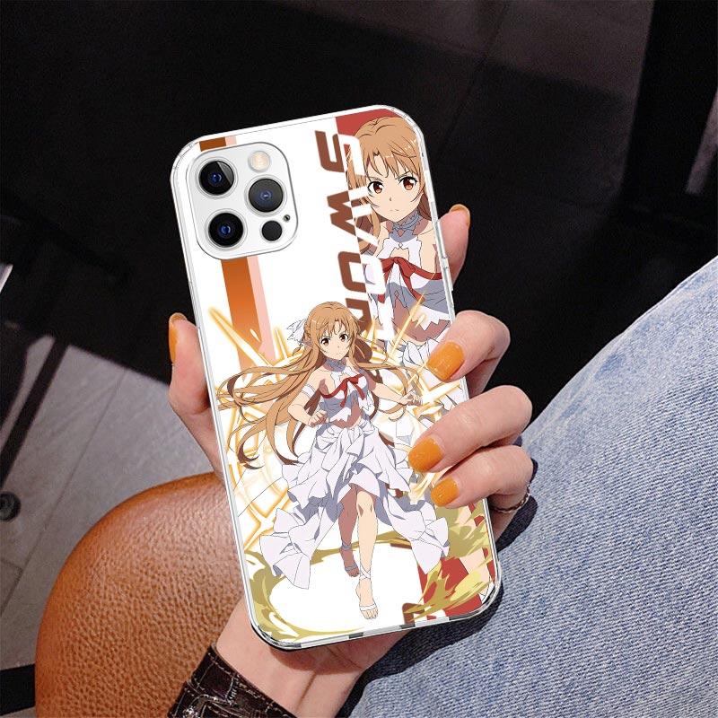 Чехол для телефона Sword Art Online SAO из аниме Для iPhone 17 Air 16 Pro Max 16E 15 + 14 Plus 11 12 13 Mini 7 8 SE Подарок Чехол с принтом Fundas
