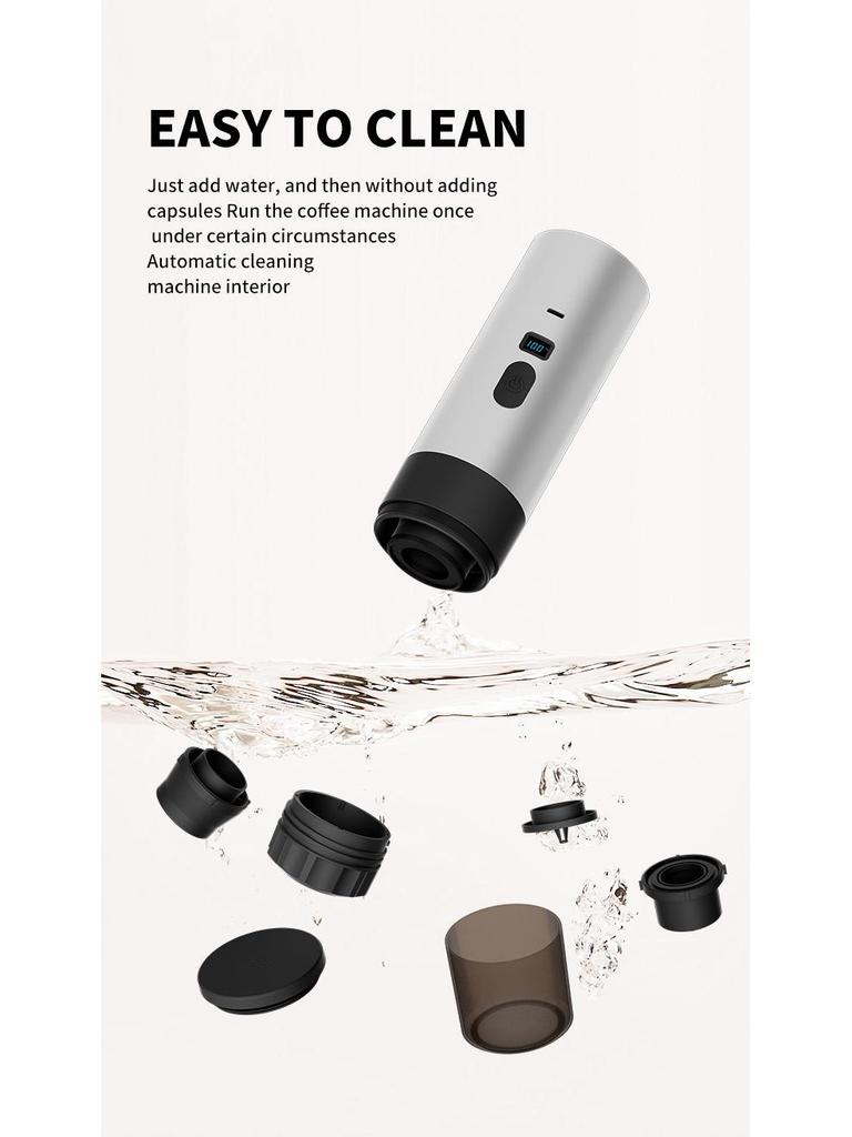 Портативная электрическая кофеварка для эспрессо и американо с нагревательным насосом