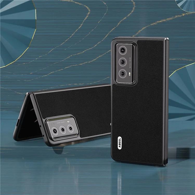 Чехол для телефона для ПК Honor Magic V2 5G из натуральной коровьей кожи с покрытием, чехол для телефона с текстурой личи