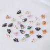 30 шт. Хэллоуин мультфильм аксессуары для ногтей милые маленькие привидения призрачные глаза летучая мышь Diy смола маникюр ювелирные украшения
