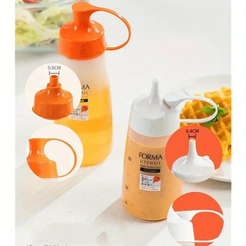 Удобная бутылка для меда с дозатором для приготовления пищи, креативная бутылка для масла, предотвращающая протекание масла, пластиковая емкость для масла с острым носиком, кухонные инструменты