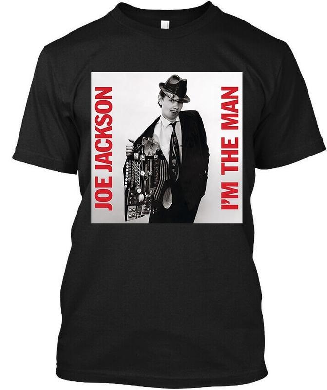 Ограниченный выпуск Новая футболка унисекс Joe Jackson I'm the Man Английская новая волна Графическая