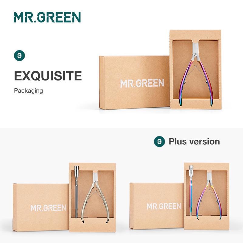 MR.GREEN Cuticle Nippers Gorgeous Colorful Cuticle Scissors Nail Manicure Clippers Trimmer Dead Skin Remover Cutters Beauty Tool (MR-1050)