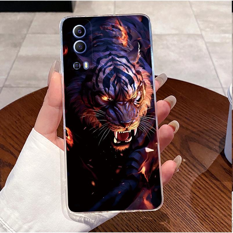 Чехол для телефона Vivo Y72 5G Y52 5G V2041 V2053 Прозрачный ТПУ Силиконовый Милый Узор Сердце Кролик Защитная Крышка Мягкий Корпус